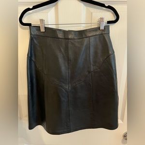 KatchMe West Genuine Leather Skirt Vintage, Size M